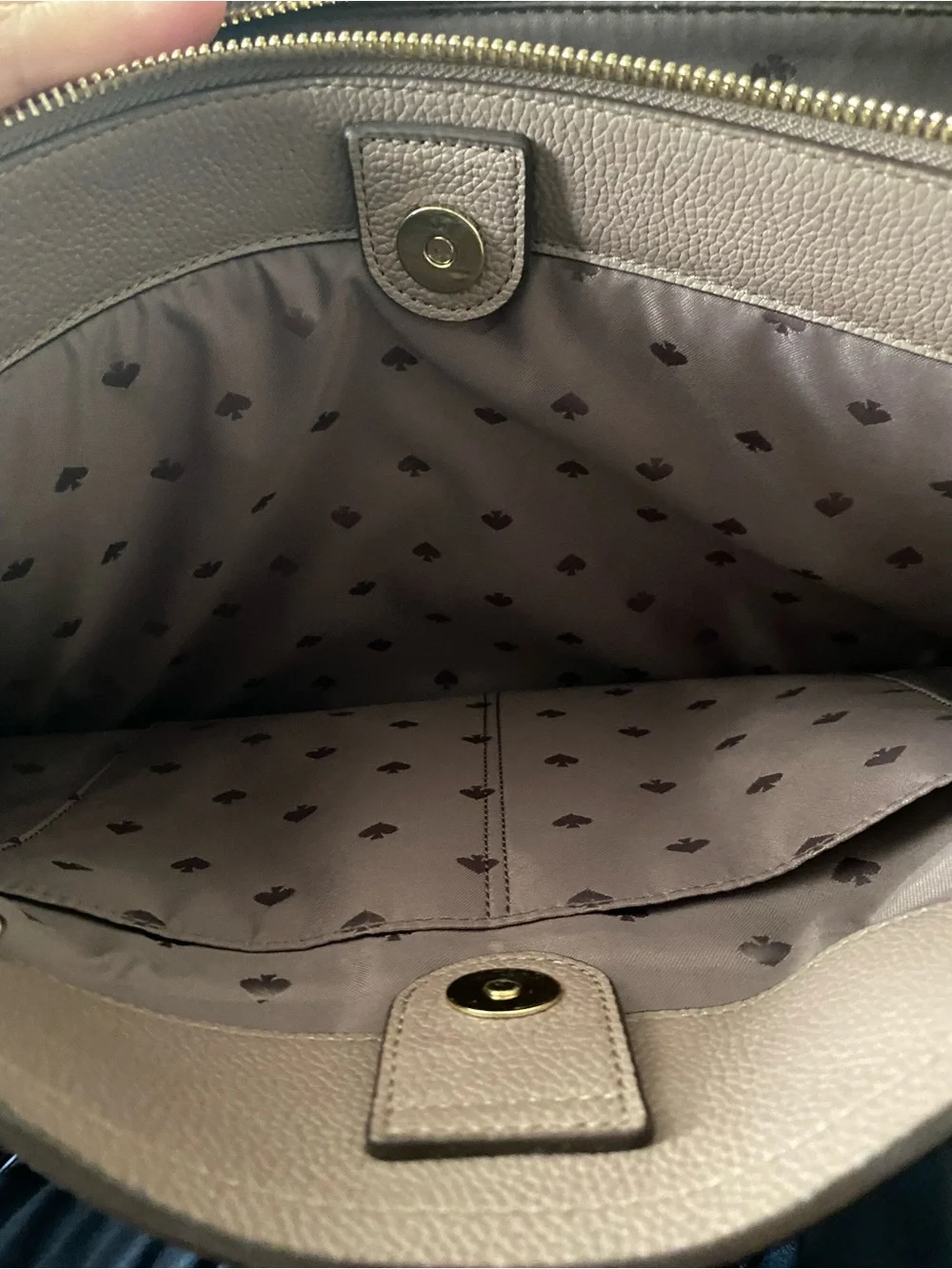 kate spade Mauve Pink Leather Shoulder Tote with Chain Straps